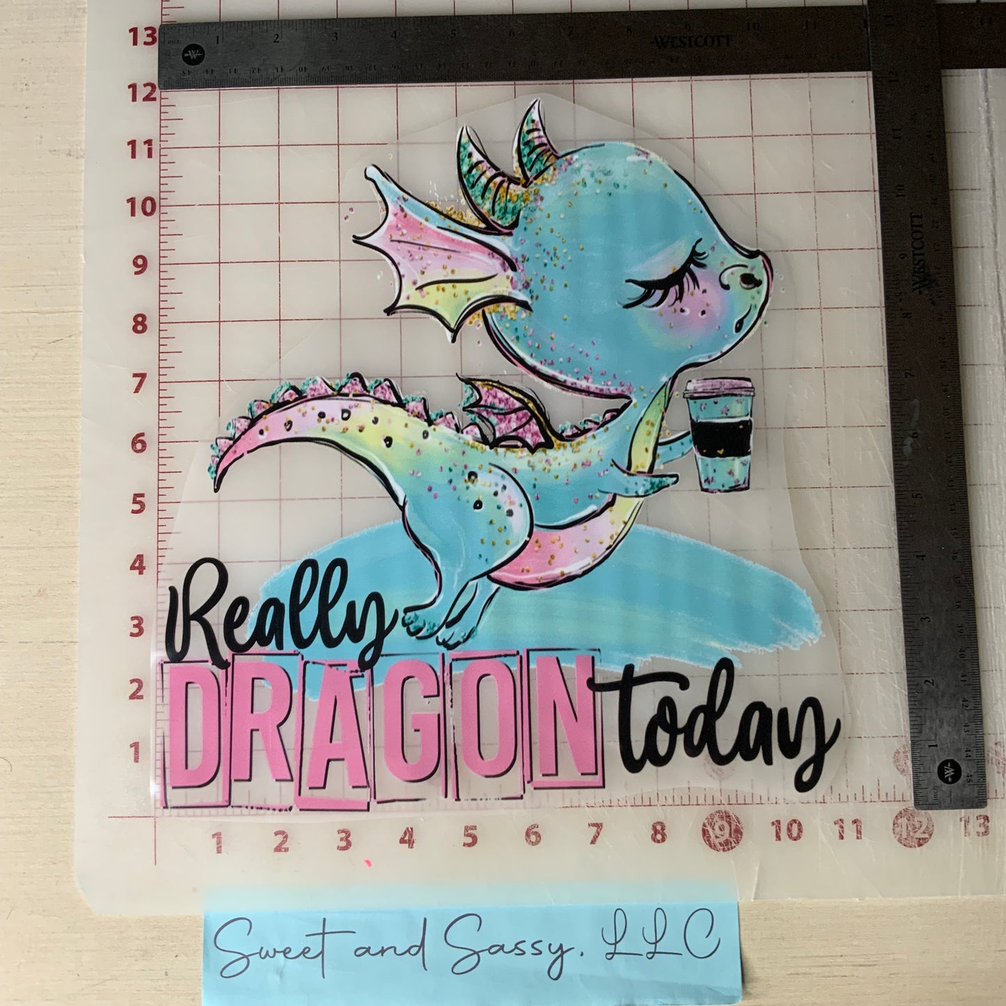 Really DRAGON Today DTF Transfer Design