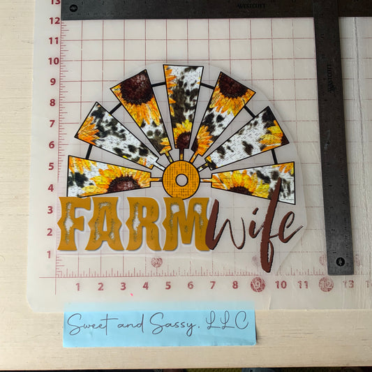 "Farm Wife" DTF Transfer Design