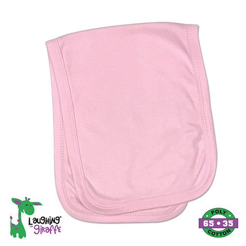 Baby Burp Cloth 2 ply - PINK LG3432P 65% Polyester Sublimation and Embroidery Blank